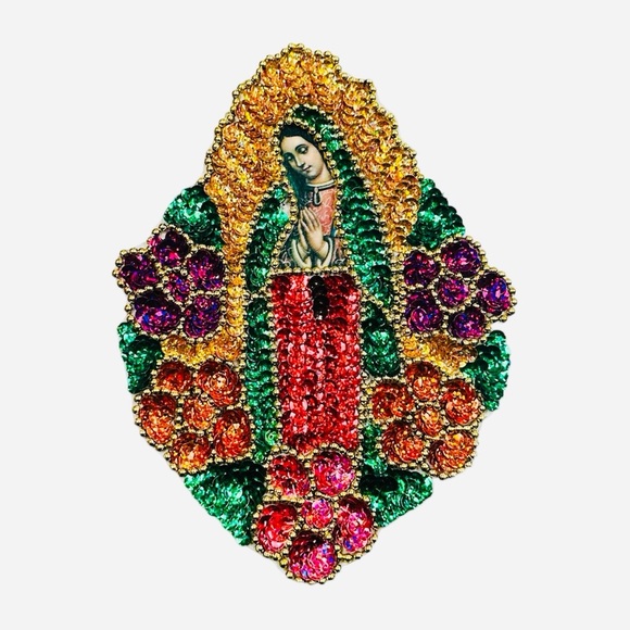 Lady of Guadalupe Sequined Patch - Picture 9 of 10